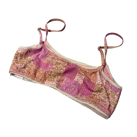 Elysiian Nantucket Bikini NWT Top (Sz L) and NWOT Bottom (Sz S) - Pink Paisley - Picture 7 of 16